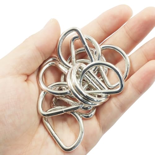 Welded Semi-Circular D Ring - color: Silver