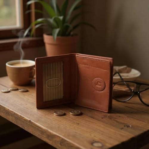 LB LEATHERBOSS Business Card Holder - color: Brown