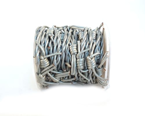 Barbwire Leather Cords 1.5mm Faux Barbwire Cords Leather Twisted 5 Meters = 5.46 Yards Genuine Round Leather Cord Necklace Bracelets (Metallic Steel Grey) - color: Metallic Steel Grey