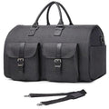 seyfocnia Convertible Travel Garment Bag,Carry on Garment Duffel Bag for Men Women - 2 in 1 Hanging Suitcase Suit Business Travel Bag - color: Grey