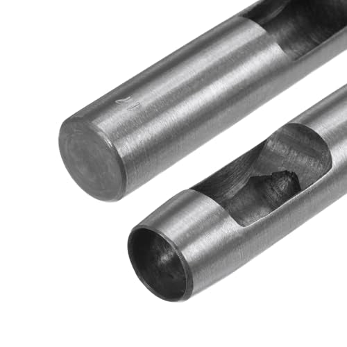 HARFINGTON 2pcs Hollow Punch for Leather 17mm Round Hole Punch Tool for Belt Puncher Carbon Steel Single Punch for Watch Belt Cut Leather Craft Rubber Paper Fabric Plastic Soft Material - size: 17mm