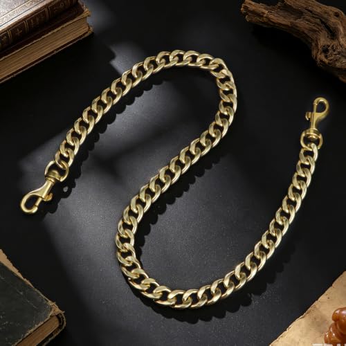 Purse Chain Medium Size Metal Bag Strap Extender Charm Replacement | Flat Links Accessory - color: Antique Gold