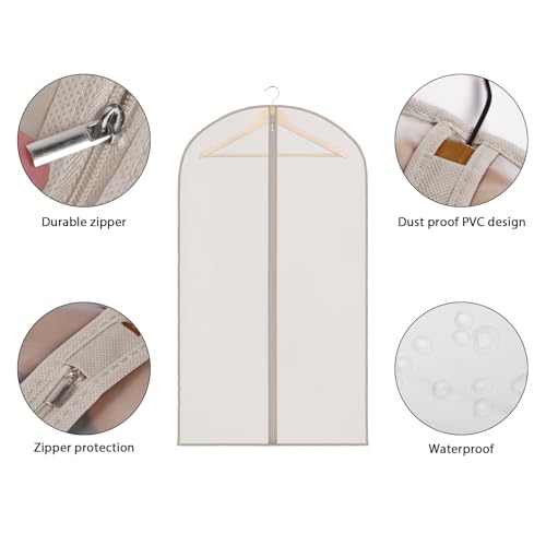 Zilink Hanging Storage Bags for Clothes Garment Bags for Storage 43 in - size: 43"-8Pack