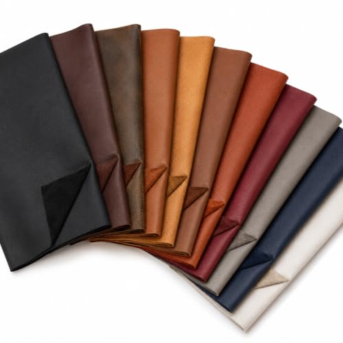 Reed Leather Hides - Cow Skins (8 inches X 11 Inches, Whiskey) | Arts and Crafts - color: Whiskey, size: 0.6 Square Foot