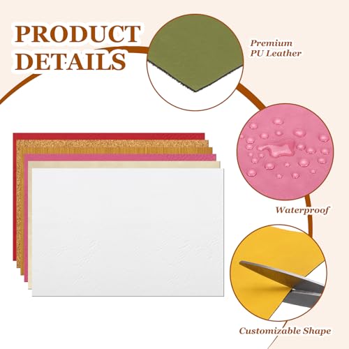 HARFINGTON Laserable Leather Sheets 18" x 12" x 0.04" Non-Adhesive Engraving Leatherette Sheets Laserable Leather Hat Patch for DIY Caps Jackets Backpacks Clothing, Olive Green/Black - color: Olive Green/Black
