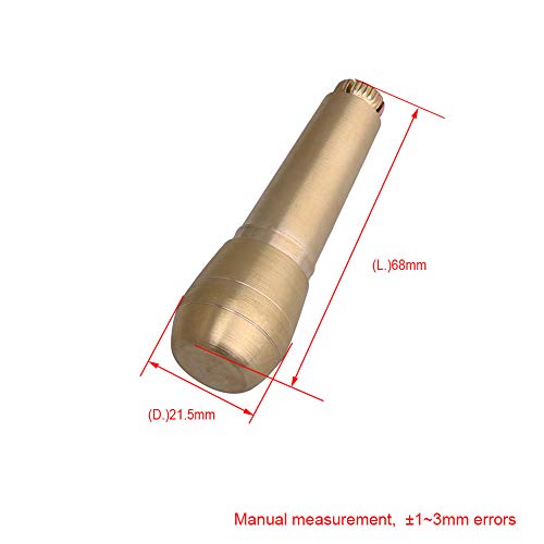 Yibuy Leather Sewing Kit Leather Sewing Cone Head with 2 Pieces Copper HandleSewing Tools for Beginner Learners