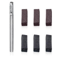 7 Pcs Belt Loop Keepers Black and Brown Leather Loops for Men Women Strap Retainers Sew-on Clip Holders for 1.1" to 1.57" Belts Includes 4mm Puncher Repair Customization