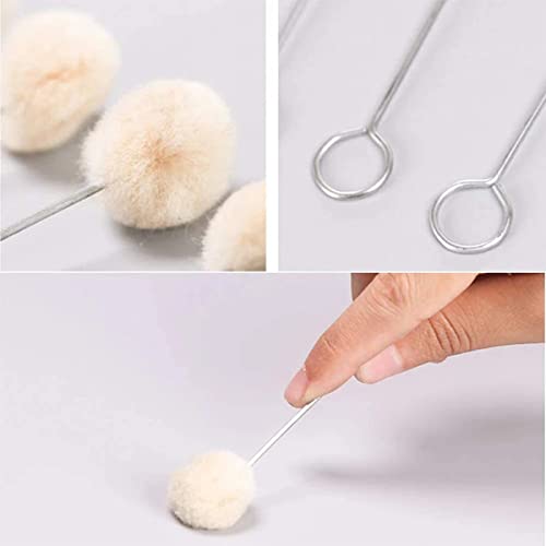 100 Pcs Wool Daubers, Leather Dye Applicator Brushes for Crafts | Soft wool head, Strong absorption for even dye distribution, Comfortable handle for precise control
