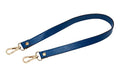 VanEnjoy Full Grain Leather Replacement Strap Shoulder Bag Purse, 0.98 inch Width Gold Hardware (Blue, Length:24") - color: Blue, size: 26 inches