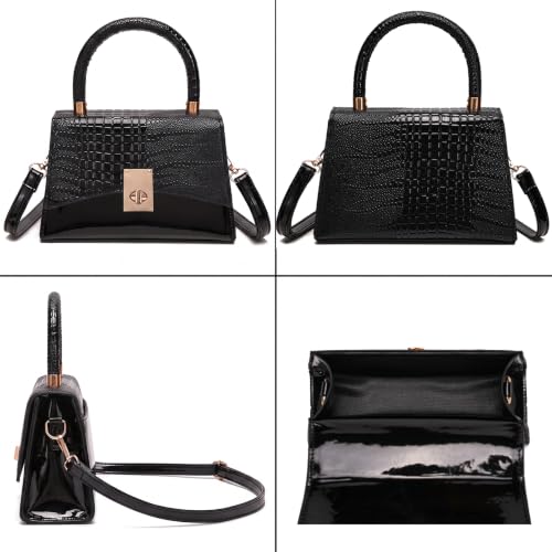 JHVYF Women Small Crossbody Bags Shoulder Bag Classic Satchel Handbags Ladies Cute Purses Satchels bag mini purse for women - color: 1#black