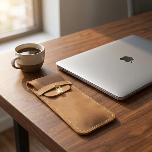 Personalized Initial PU Suede Pen Pouch - Office and Professional Storage Accessory, Ideal Gift for Coworkers (E) - color: E