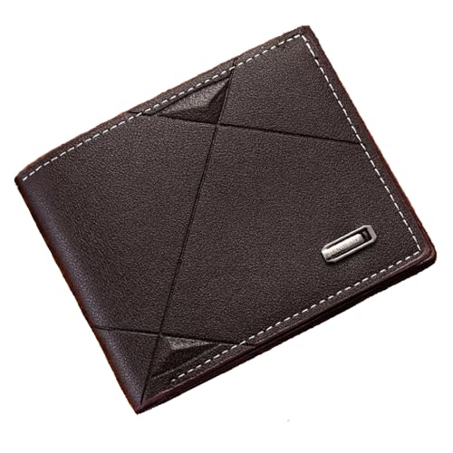 Slim Wallet for Men with Money Clip, Minimalist Wallet with Zipper, Bifold Mens Wallets with Credit Card Holder, PU Leather Men's Wallet with Coin Purse, Carteras Para Hombres (Coffee H) - color: Coffee H