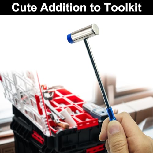 Lightweight Small Hammer for Toy Building Projects, Plastic Head and Metal Head, Small Size Craft Hammer for for Ladies and Children, Jewelry, Watch, Tuning, Woodworking, DIY, Leather | Two Heads, Small Size Craft Hammer for Jewelry, Watch Band, Tuning, W