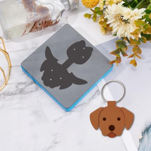 SUPERDANT Dog Keychain Leather Die Animal Wooden Die Cutter Leathers Cutting Dies DIY Art Crafts Leathers Dies Cutter for Men Women Leather Making for Handmade Lover Gifts - style: Dog Keychain