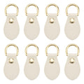 PATIKIL Purse Strap Mount Hook, Sew on Leather Buckle Bag Side D Ring Clips Replacement Clasp - color: White