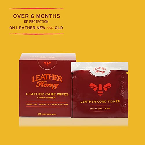 Leather Honey Conditioner Wipes – Restore Leather On-The-Go, 10 Wipes - style: Conditioner