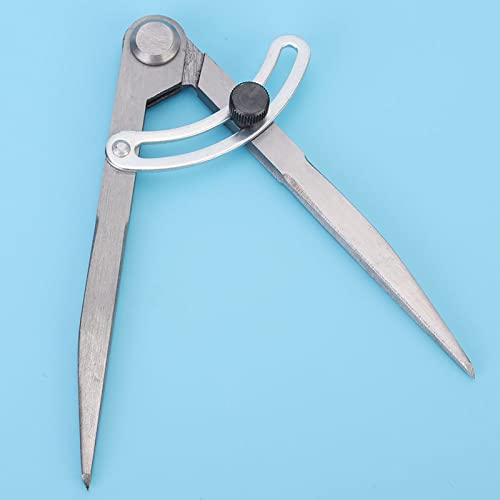 Generic Leather Craft Compass, Steel Adjustable Spacing Edge Creaser, DIY Tool 170mm, Ideal for Leather Craftsmen