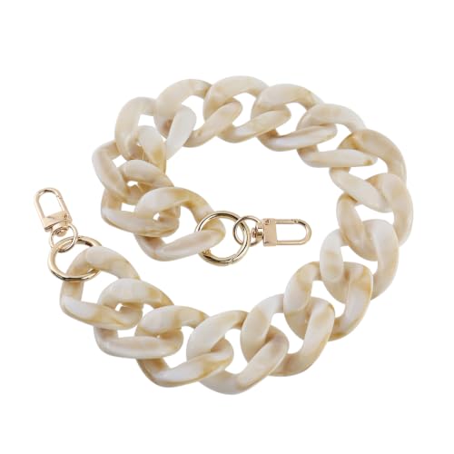 DIY Acrylic Resin Replacement Chain - color: Coffee White;46cm