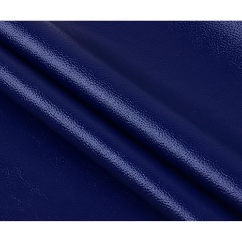 Ramya Faux Leather Sheets Roll 12" X 53"(30cm X 135cm) Upholstery Faux Leather Suitable for Handmade DIY, Earrings, Hair Clips, Sewing Crafts Projects (Royal Blue) - color: Royal Blue