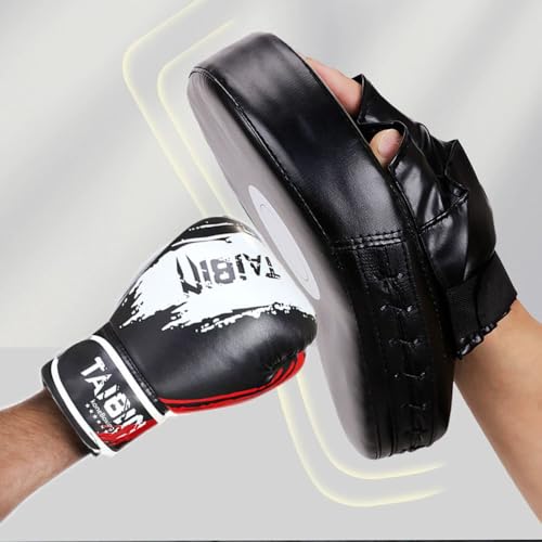 2-in-1 Boxing Gloves and Punching Mitts Set for Kids Youth,6 oz Kids Boxing Gloves and Boxing Pads,Boxing Training Equipment for Punching Bag,Kickboxing,Gift for Boys and Girls - color: Blue