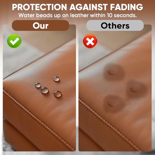 Leather Recoloring Balm, Leather Couch Repair Kit, Leather Restorer for Couches, Leather Scratch Repair, Leather Recoloring Balm for Faded & Scratched Leather Couches (Light Brown (Tan), 12 OZ) - color: Light Brown (Tan), size: 12 OZ