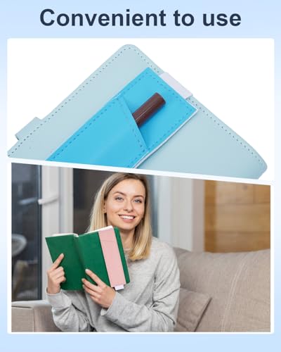 eZAKKA 4-Pack Adjustable Pen Holder for Notebook, PU Leather Pencil Pouch | Elastic Band Pencil Case Fits 7-10 Inch Journals, Planners & Tablets; Holds 4 Pens, USB Drives or Earphones; 4 Colors
