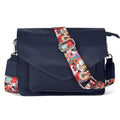 Ozora Genuine Leather Crossbody Purse for Women, Shoulder Bag - color: Blue Ndm W3