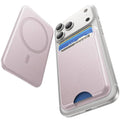 for MagSafe Wallet, 5 Card Holder, Slim Leather Magnetic Wallet for iPhone 17/16/15/14/13/12 Pro Max Plus Air Series, 1 Card Slots & 1 Cash Slot,Pink - color: Pink
