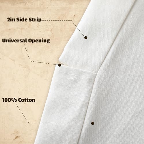 Tranqun 3 Pack 100% Cotton Shoulder Covers for Hanging Clothes Breathable