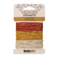 The Beadsmith Leather Cord – Copper, Gold & Silver Metallic Mix – 1mm Diameter – 24 Feet Per Card – Indian Thong for Braiding, Beading, Necklaces, Fine Lacing, Hair Accessories & DIY Jewelry Making - size: 1mm, style: Copper, Gold & Silver Metallic – 24 F
