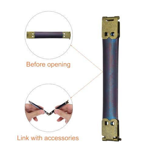 uxcell 24Pcs Metal Internal Flex Frame, 9cm/3.5" Coin Purse Frame Handbag Hinges Clip for Wallet Bag DIY Craft Sewing Purse Making, Bronze - size: 3.5"