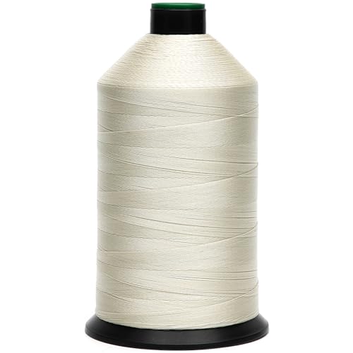 Extra Strong Bonded Nylon Thread #69 Tex70 – 16 OZ, 6000yds, Versatile Stitching Solution for Leather, Upholstery, Canvas Repair and More (Beige) - color: Beige, size: #69 Tex70 Tkt40