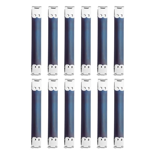 uxcell 12Pcs Metal Internal Flex Frame, 11cm/4.3" Coin Purse Frame Handbag Hinges Clip for Wallet Bag DIY Craft Sewing Purse Making, Silver - size: 4.3"