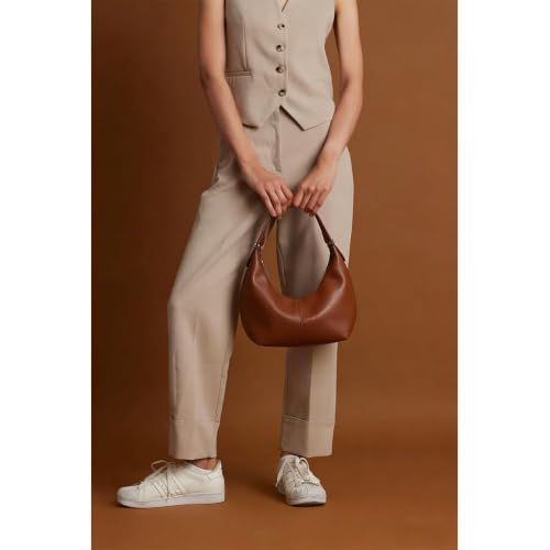 2026 Hobo Handbags, Vegan Leather Shoulder Bags for Women, Clutch Y2K Purse Handbags Tote Bag | Vegan Leather - color: Brown