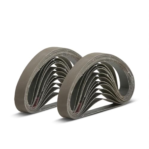 24 Pcs 800 Grit 1/2" x 12" Replacement Sharpening Belts for Work Sharp Knife & Tool Sharpeners (WSKTS, WSKTS-KT, Mk.1, Mk.2)) - size: 1/2x12 inch, style: 800Grit 24 PCS