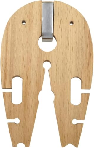 V-Slot Wooden Bench Pin with C-Clamp for Jewelers & Metalsmiths | Sawing, Filing and Crafting Use