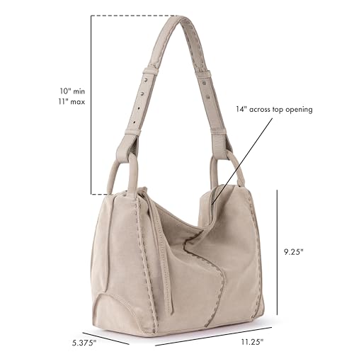 The Sak Los Feliz Hobo Purse - Premium Large Leather Women's Handbag for Everyday & Travel - Durable Purse With Zipper Pocket | Slouchy Relaxed Silhouette, Roomy Interior, Lightweight All-Day Carry, Fits Phone, Wallet & Tablet, Everyday & Travel Ready - c