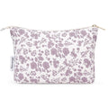 Narwey Small Makeup Bag for Purse Travel Makeup Pouch Cosmetic Bag Zipper Pouch Bags for Women (Dusty Pink Flower) - color: Dusty Pink Flower