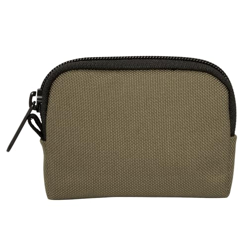 Manhattan Portage CORDURA® Coin Purse With Zipper Closure Pouch Eclectic Colors Credit Card ID Card Jewelry Keys Water Resistant Gift Everyday Carry - color: Khaki