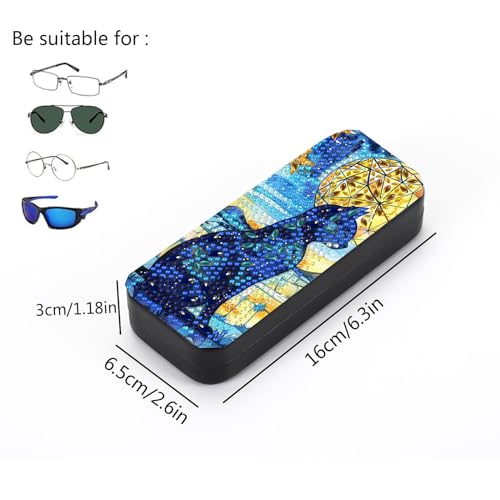 Leatrice 5D Diamond Art Kits for Adults Diamond Dots Eyeglasses Case - color: cat d