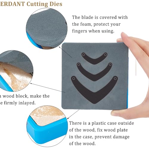 SUPERDANT Three-Tiered Teardrop Shape Leather Die Water Drop Earrings Wooden Die Cutter Leathers Cutting Dies DIY Art Crafts Leathers Dies Cutter for Men Women Leather Making for Handmade Lover Gifts - style: Three-Tier Teardrop Earrings