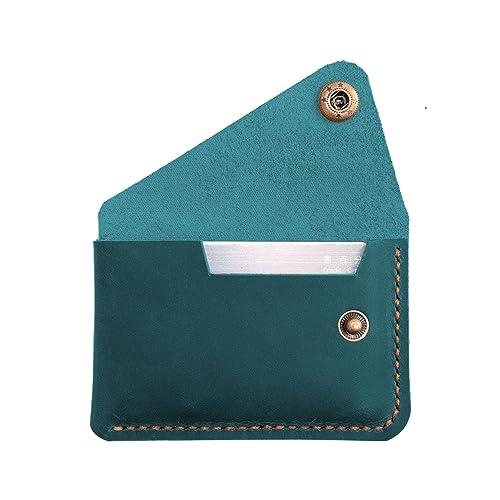 Leather Card Holder, Credit Card Wallet, Cardholder Wallet, Minimalist Wallet,Christmas Gift - color: Blue