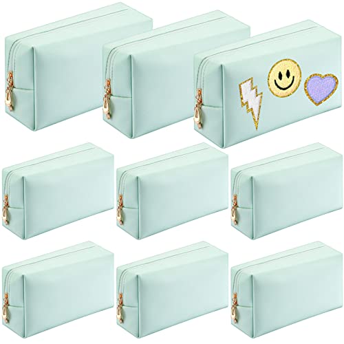 Sanwuta 9 Pcs Makeup Bags Bulk Toiletry Case,Mint Green - color: Mint Green