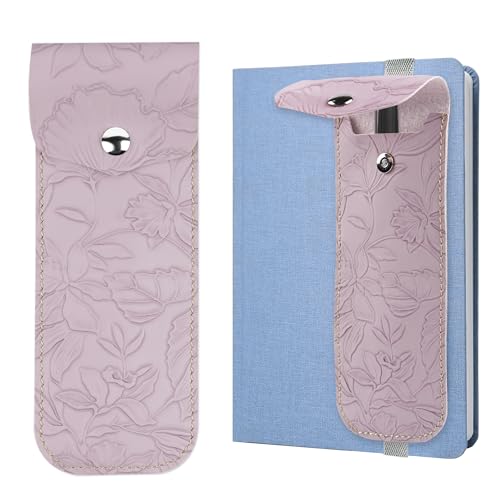 Adjustable Elastic Band Pen Holder for Notebooks, Pen Sleeve Pouch for Journals, Pencil Holder, Bible Planner Accessories, Cute Pencil Case(1-Purple) - color: 1-Purple