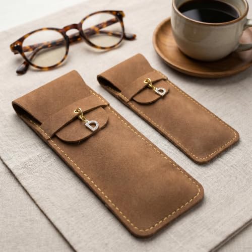 Personalized Initial PU Suede Pen Pouch - Office and Professional Storage Accessory, Ideal Gift for Coworkers (D) - color: D
