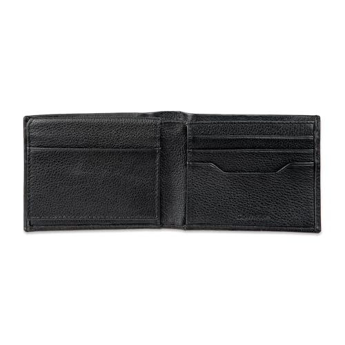 Calvin Klein Men's Wallet Sets-Minimalist Bifold and Card Cases - color: Black Keychain