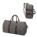seyfocnia Convertible Travel Garment Bag,Carry on Garment Duffel Bag for Men Women - 2 in 1 Hanging Suitcase Suit Business Travel Bag - color: Grey-backpack