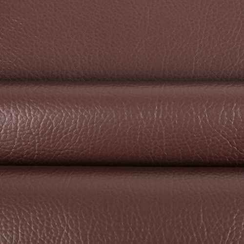 Marine Vinyl Upholstery Faux Leather Fabric, 1 YD Chocolate Brown | Marine Grade Faux Leather Vinyl by the Yard, Waterproof, Soft & Durable, for Boat, Furniture Upholstery, DIY Sewing Crafts - color: Chocolate Brown, size: 1 Yard 55" x 36" (Pre-cut)