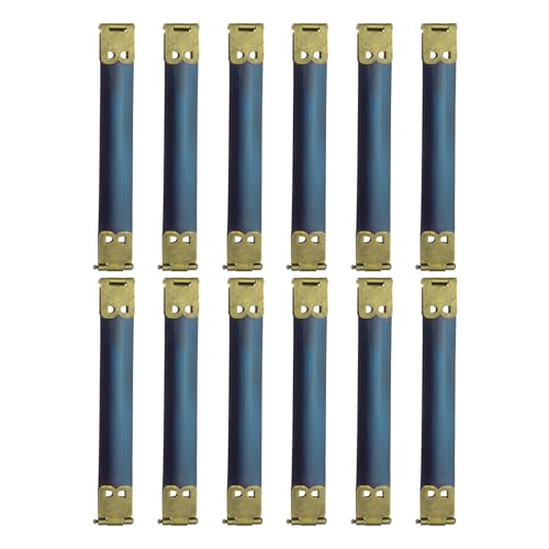 uxcell 12Pcs Metal Internal Flex Frame, 10cm/3.9" Coin Purse Frame Handbag Hinges Clip for Wallet Bag DIY Craft Sewing Purse Making, Bronze - size: 3.9"