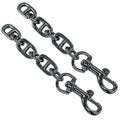 Purse Strap Extender, Metallic Black, 2Pcs, 4.7 Inch | Metal Chain, Replacement for Shoulder Bag, Replacement for Crossbody Bag - color: Metallic Black